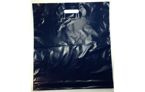 1150450  1150109 Plastpose mørk blå 450 x 500 mm+ 50 mm LDPE 50 my resirkulert, (esker 500 stk)